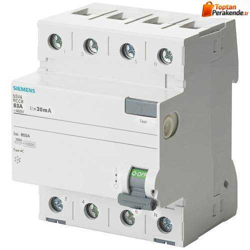 Siemens - 5SV4342-0 4X25A 30mA Kaçak Akım Rölesi